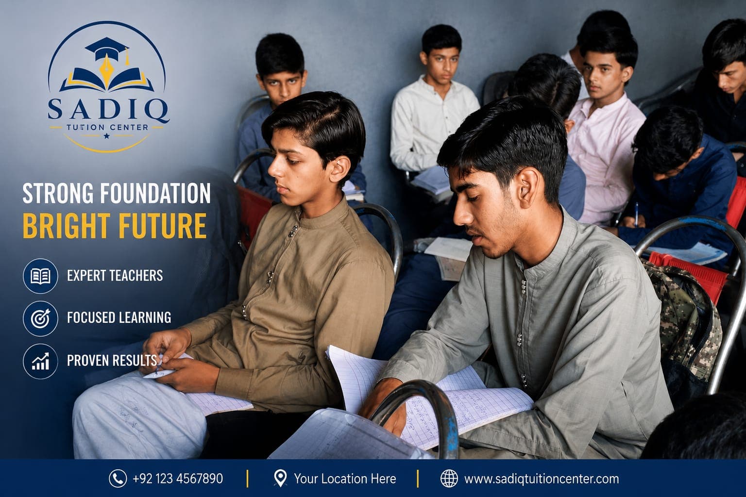 Sadiq Tuition Center classroom session